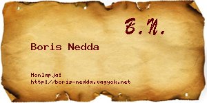 Boris Nedda névjegykártya